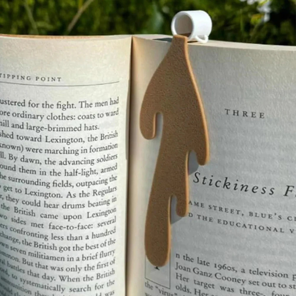 Creative Spilled Coffee Bookmark