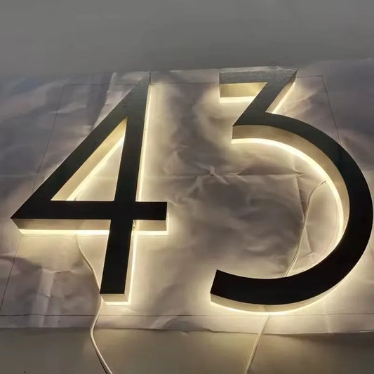 NightGlow LED House Address Sign