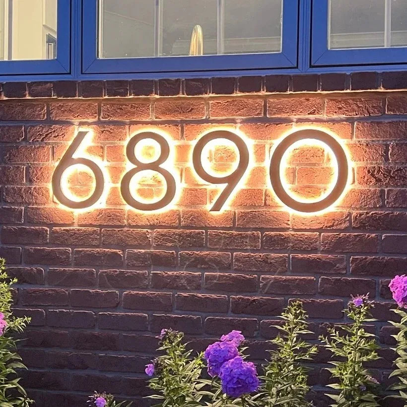 NightGlow LED House Address Sign