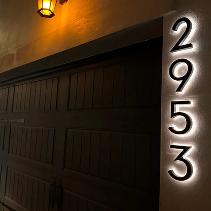 NightGlow LED House Address Sign