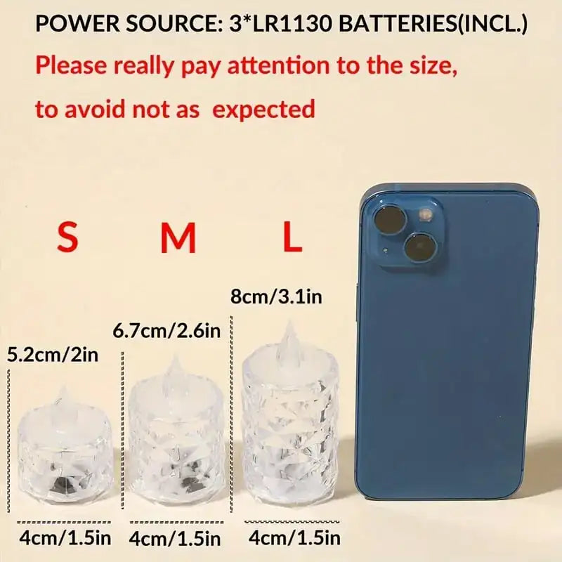 Crystal Glow Flameless Candle