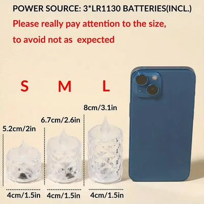 Crystal Glow Flameless Candle